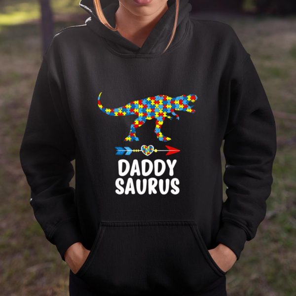 Daddysaurus Autism Awareness T Shirt Autism Dad Father T Shirt  Itees Global