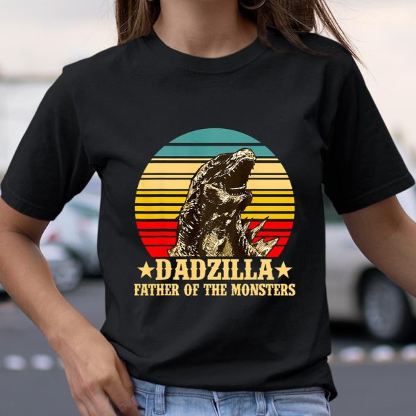 Dadzilla Father Of The Monsters Dinosaur Father Day gift T Shirt  Itees Global