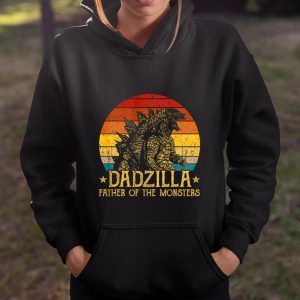 Dadzilla Father Of The Monsters Retro Vintage Sunset T Shirt Itees Global 4