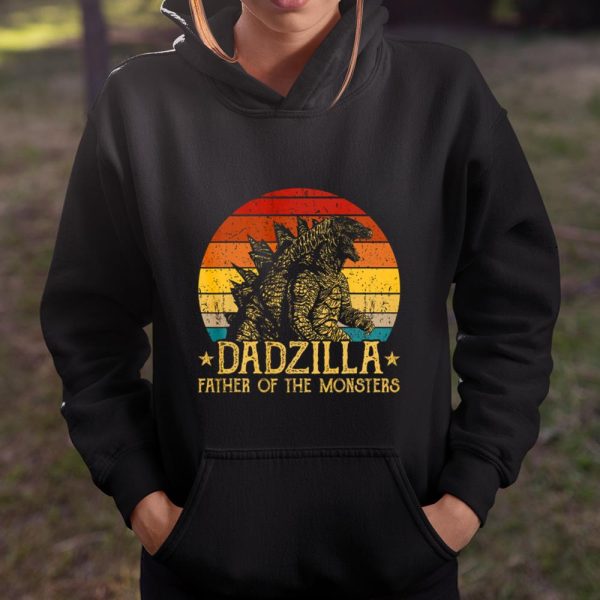 Dadzilla Father Of The Monsters Retro Vintage Sunset T Shirt  Itees Global