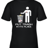 Denver Broncos Put Trash In Its Place Funny NFL Youth T-Shirt –
