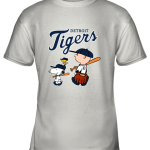 Detroit Tigers Let’s Play Baseball Together Snoopy MLB Youth T-Shirt –