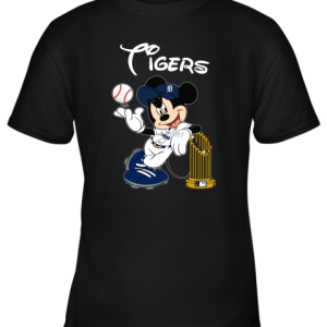 Detroit Tigers Mickey Taking The Trophy MLB 2019 Youth T-Shirt –