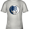 Detroit Tigers The Grateful Dead Baseball MLB Mashup Youth T-Shirt –