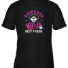 Diamonds Are A Girls Best Friend Baseball Softball Youth T-Shirt –