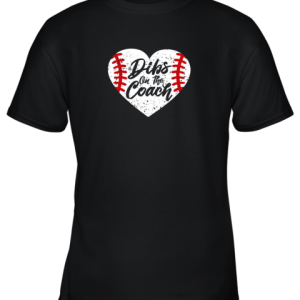 Dibs On The Coach Funny Baseball Youth T-Shirt –