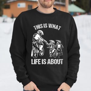 Dirt Bike Dad Motocross Motorcycle FMX Biker Father and Kids T Shirt Itees Global 3