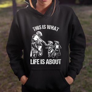 Dirt Bike Dad Motocross Motorcycle FMX Biker Father and Kids T Shirt Itees Global 4