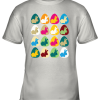 Easter Rabbit Inside Easter Egg Color Combination Youth T-Shirt –