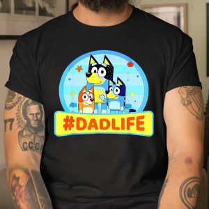 Family Blueys Love Dad Love Mom Blueys Love Mom dadlife T Shirt Itees Global 1