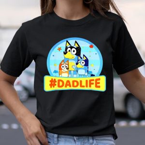 Family Blueys Love Dad Love Mom Blueys Love Mom dadlife T Shirt Itees Global 2