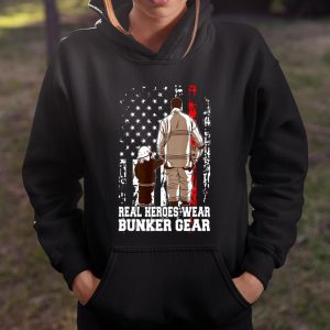 Father Hero Firefighter Shirt Dad My Hero Firefighting T Shirt Itees Global 4