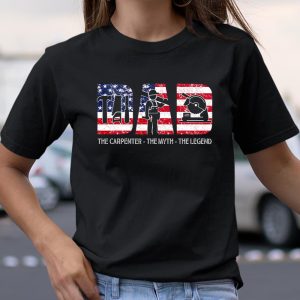 Father gift Dad the Carpenter the myth the legend T Shirt Itees Global 2