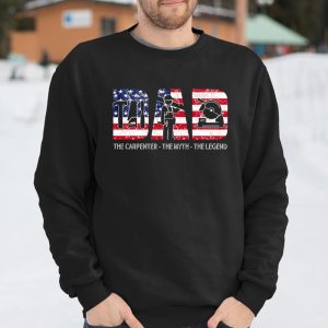 Father gift Dad the Carpenter the myth the legend T Shirt Itees Global 3