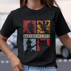 Father of Cats Shirt Cat Lovers Cat Dad Gift T Shirt Itees Global 2