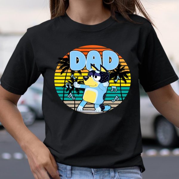 Fathers Blueys Dad Love Gifts T Shirt  Itees Global