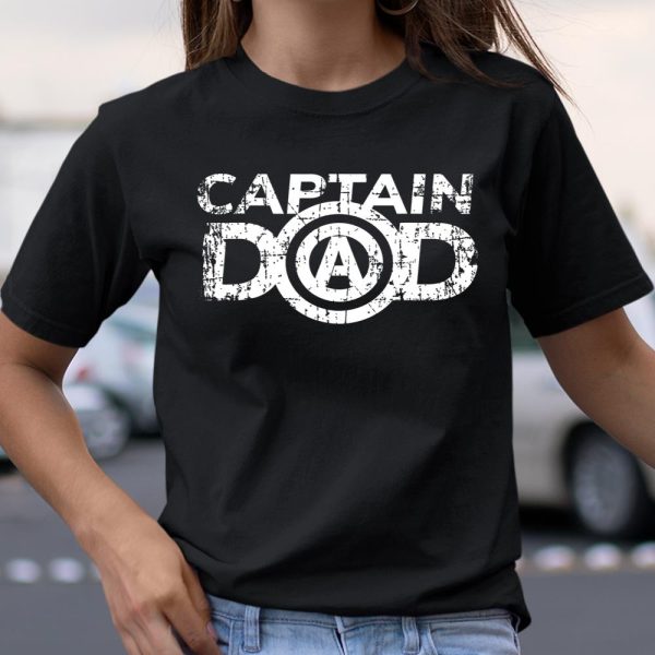 Father’s Day Dad’s Birthday Gift Captain Dad T Shirt  Itees Global