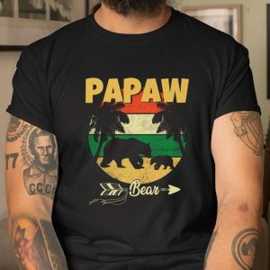 Fathers Day Papaw Bear Perfect Gift For Dad Father Grandpa T Shirt Itees Global 1