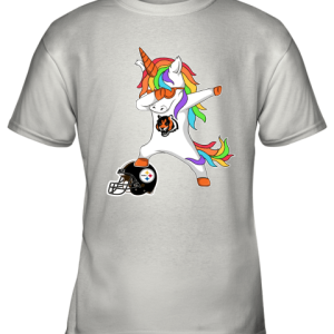 Football Dabbing Unicorn Steps On Helmet Cincinnati Bengals Youth T-Shirt –
