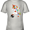 Football Dabbing Unicorn Steps On Helmet Cleveland Browns Youth T-Shirt –
