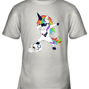 Football Dabbing Unicorn Steps On Helmet Houston Texans Youth T-Shirt –