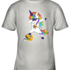Football Dabbing Unicorn Steps On Helmet Minnesota Vikings Youth T-Shirt –
