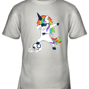 Football Dabbing Unicorn Steps On Helmet New England Patriots Youth T-Shirt –