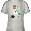 Football Dabbing Unicorn Steps On Helmet New Orleans Saints Youth T-Shirt –