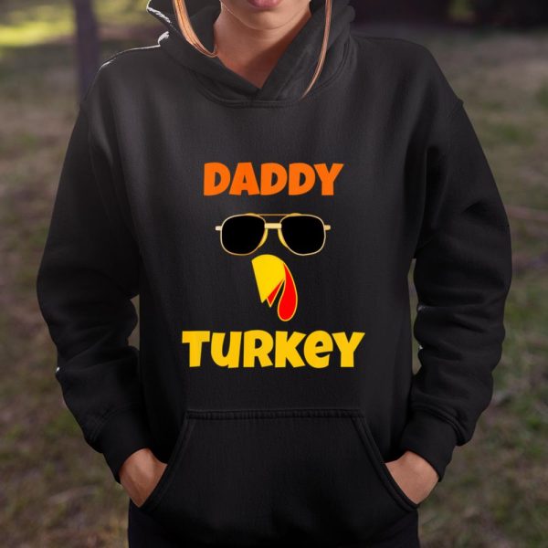 Funny Daddy Turkey Father Thanksgiving Family Matching T Shirt  Itees Global