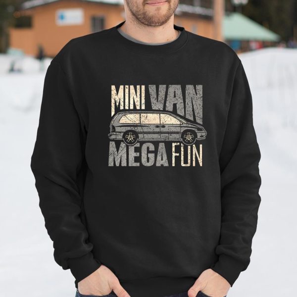 Funny Mini Van Mega Fun Mom Dad T Shirt  Itees Global