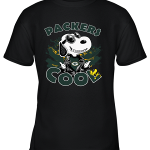 Green Bay Packers Snoopy Joe Cool We’re Awesome Youth T-Shirt –