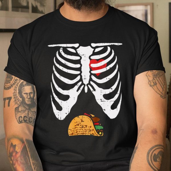 Halloween Shirt Skeleton Pregnancy Tacos Xray Soon To Be Dad T Shirt  Itees Global