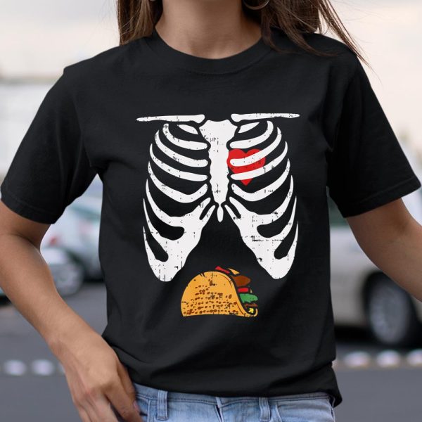 Halloween Shirt Skeleton Pregnancy Tacos Xray Soon To Be Dad T Shirt  Itees Global