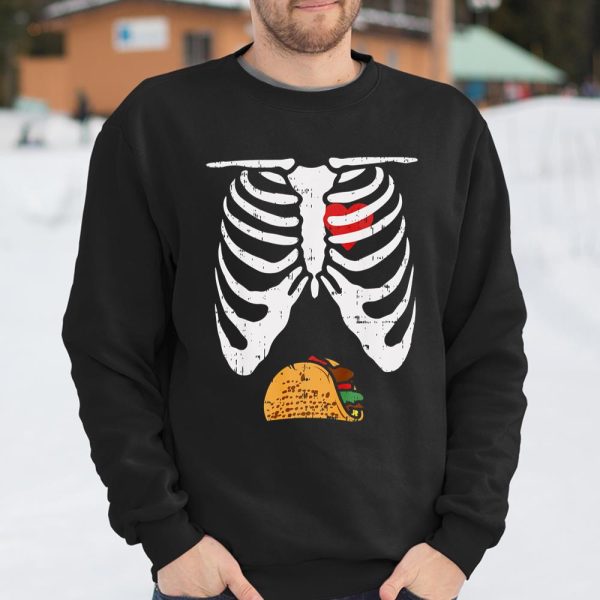 Halloween Shirt Skeleton Pregnancy Tacos Xray Soon To Be Dad T Shirt  Itees Global