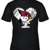 Happy Christmas With Arizona Cardinals Snoopy Youth T-Shirt –