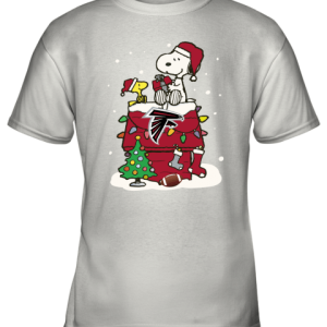 Happy Christmas With Atlanta Falcons Snoopy Youth T-Shirt –