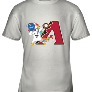 Hip Hop Dabbing Unicorn Flippin Love Arizona Diamondbacks Youth T-Shirt –