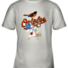 Hip Hop Dabbing Unicorn Flippin Love Baltimore Orioles Youth T-Shirt –