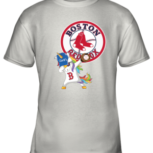 Hip Hop Dabbing Unicorn Flippin Love Boston Red Sox Youth T-Shirt –