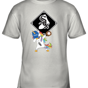 Hip Hop Dabbing Unicorn Flippin Love Chicago White Sox Youth T-Shirt –