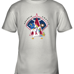 Hip Hop Dabbing Unicorn Flippin Love Los Angeles Angels Youth T-Shirt –