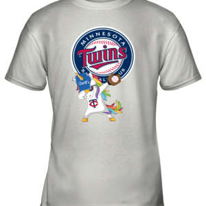 Hip Hop Dabbing Unicorn Flippin Love Minnesota Twins Youth T-Shirt –