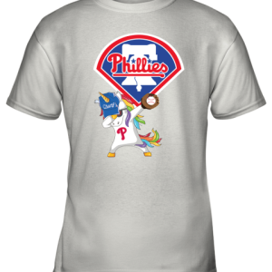 Hip Hop Dabbing Unicorn Flippin Love Philadelphia Phillies Youth T-Shirt –