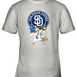 Hip Hop Dabbing Unicorn Flippin Love San Diego Padres Youth T-Shirt –