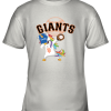Hip Hop Dabbing Unicorn Flippin Love San Francisco Giants Youth T-Shirt –