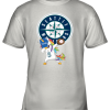 Hip Hop Dabbing Unicorn Flippin Love Seattle Mariners Youth T-Shirt –