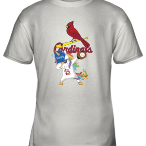 Hip Hop Dabbing Unicorn Flippin Love St Louis Cardinals Youth T-Shirt –