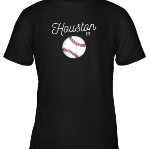 Houston Baseball Shirt Astro Number 19 and Giant Ball Youth T-Shirt –