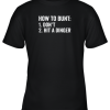 How To Bunt 1 Don’t 2 Hit A Dinger Shirt Funny Baseball Youth T-Shirt –