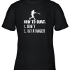 How To Bunt Don’t Hit A Dinger Shirt Funny Baseball Youth T-Shirt –